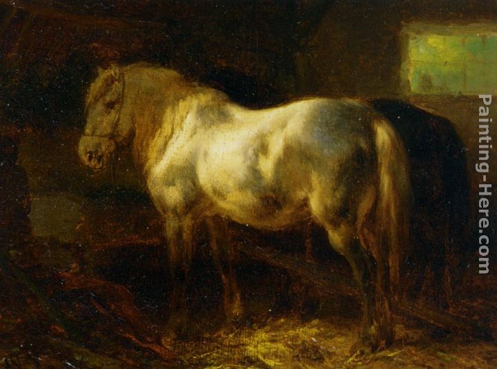 Wouter Verschuur Feeding the Horses in a Stable